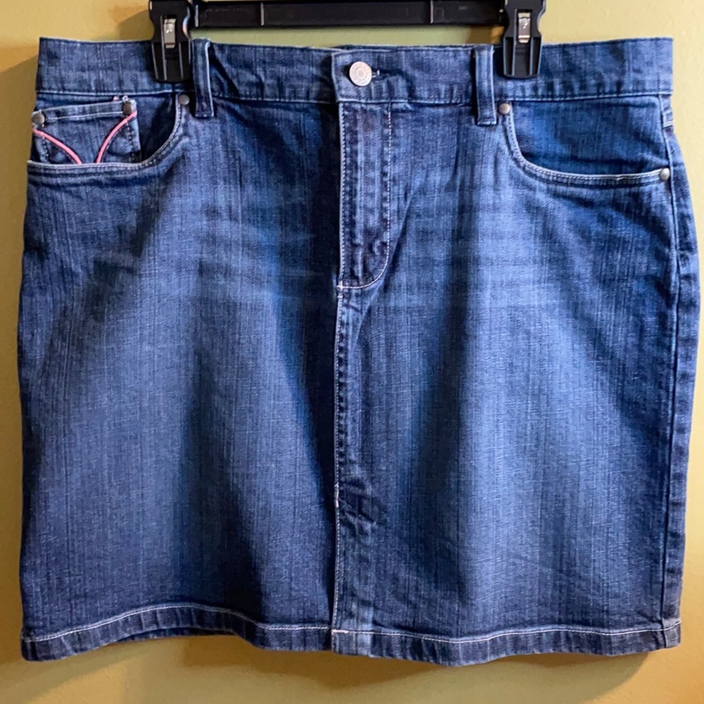 Old Navy Ultra Low Waist Jean Mini Skirt -Size 16